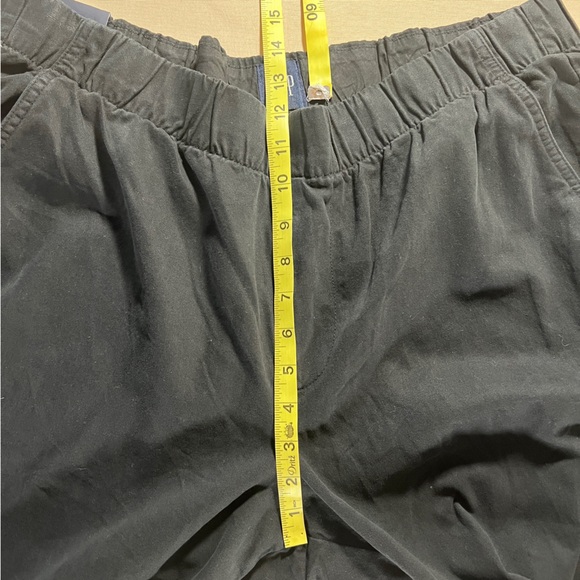 GAP Twill Cargo Pants Black Size XL Pull On Elastic Waist Casual Pockets NWT - Picture 9 of 15